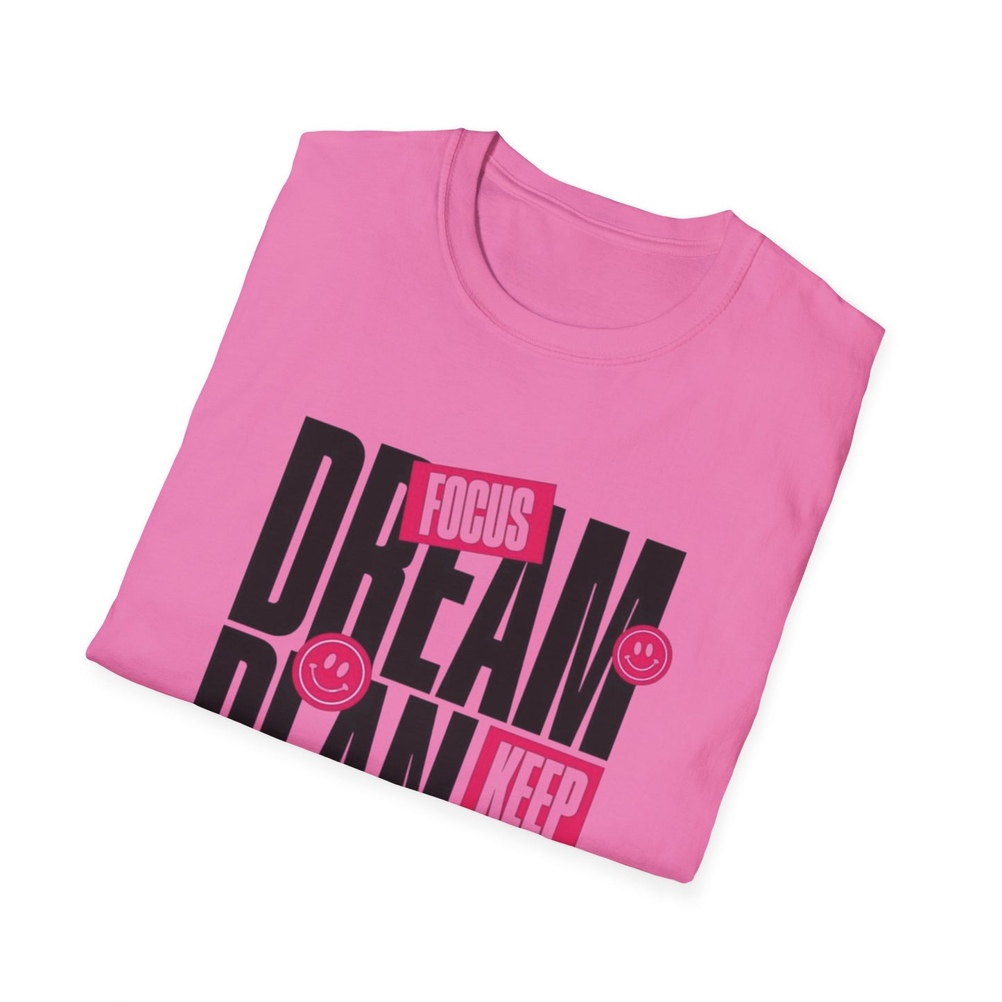 Inspirational Unisex Softstyle T-Shirt - Dream Plan Achieve Design - kesiy