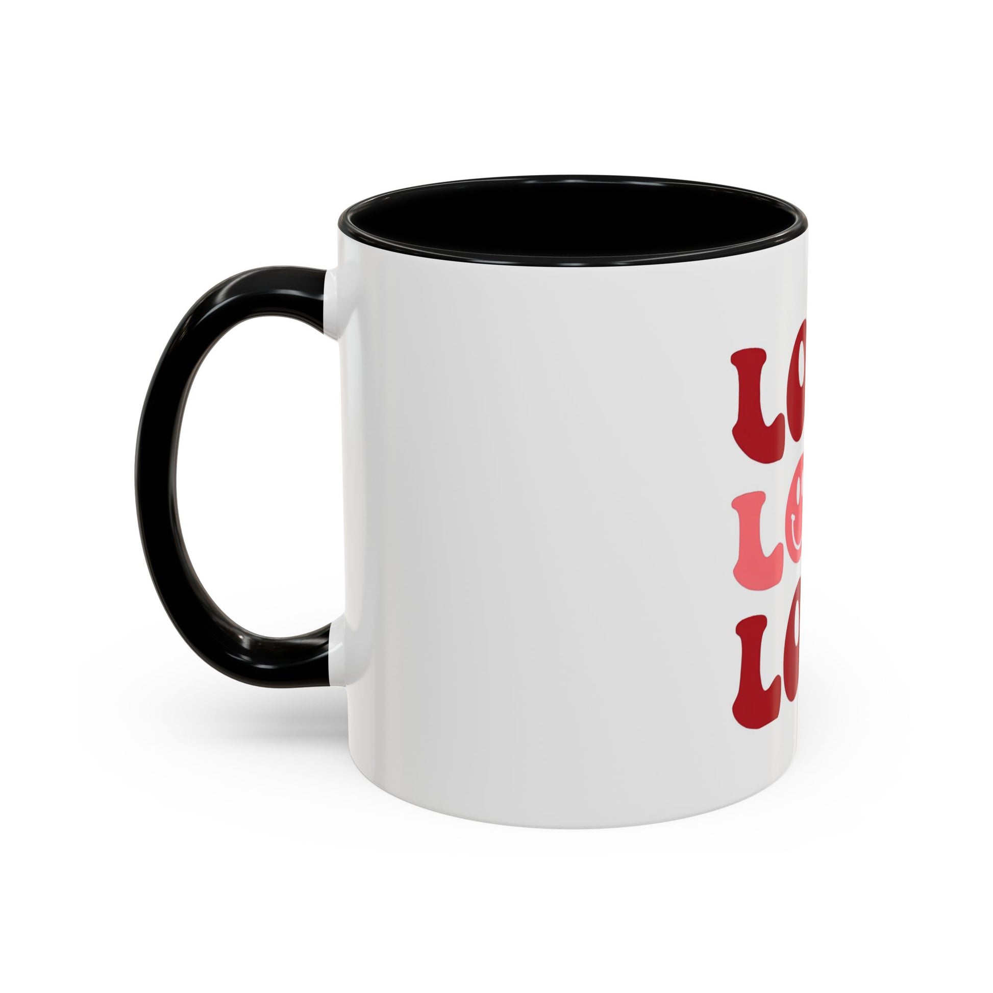 Love Theme Accent Coffee Mug - Perfect for Valentine's Day & Everyday Joy - kesiy