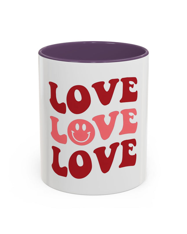 Love Theme Accent Coffee Mug - Perfect for Valentine's Day & Everyday Joy - kesiy