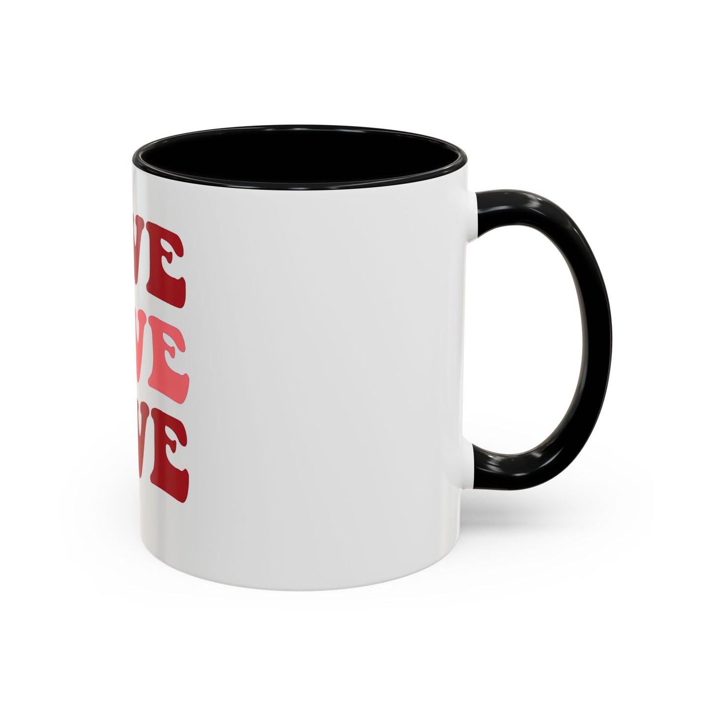 Love Theme Accent Coffee Mug - Perfect for Valentine's Day & Everyday Joy - kesiy