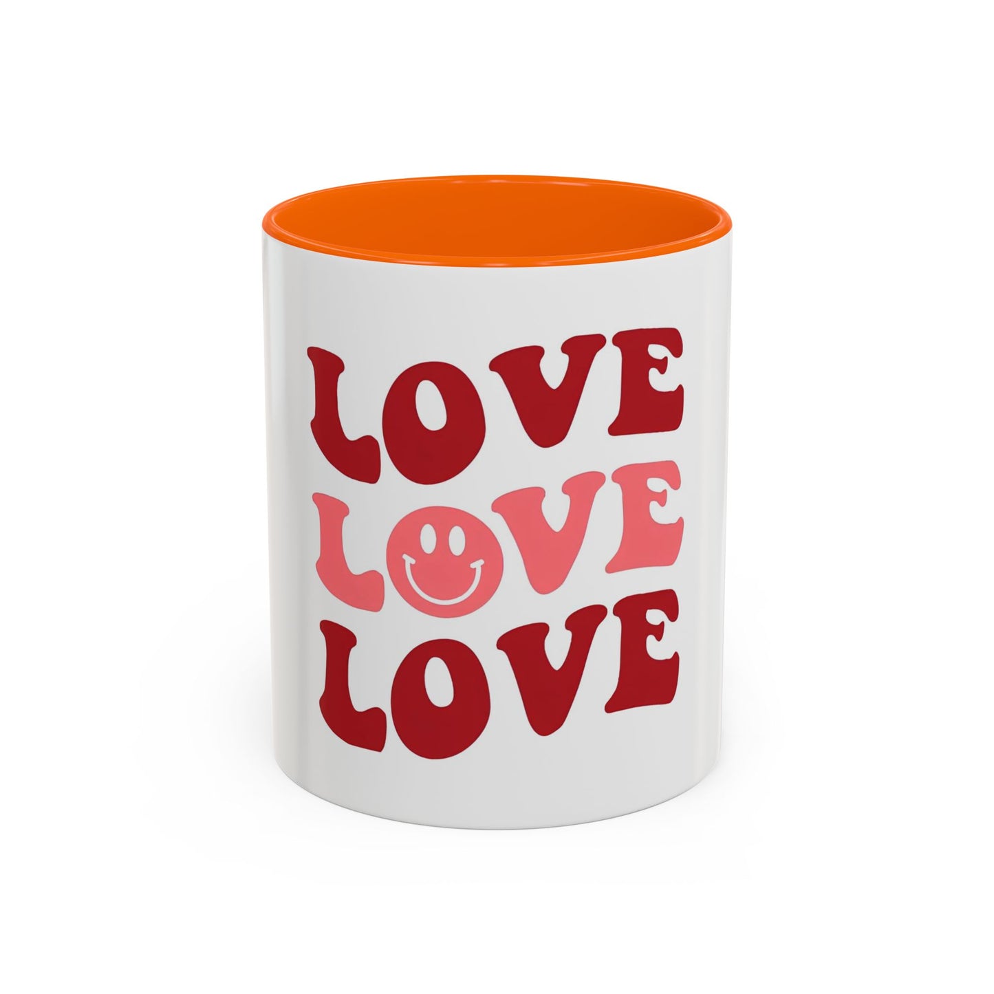 Love Theme Accent Coffee Mug - Perfect for Valentine's Day & Everyday Joy - kesiy
