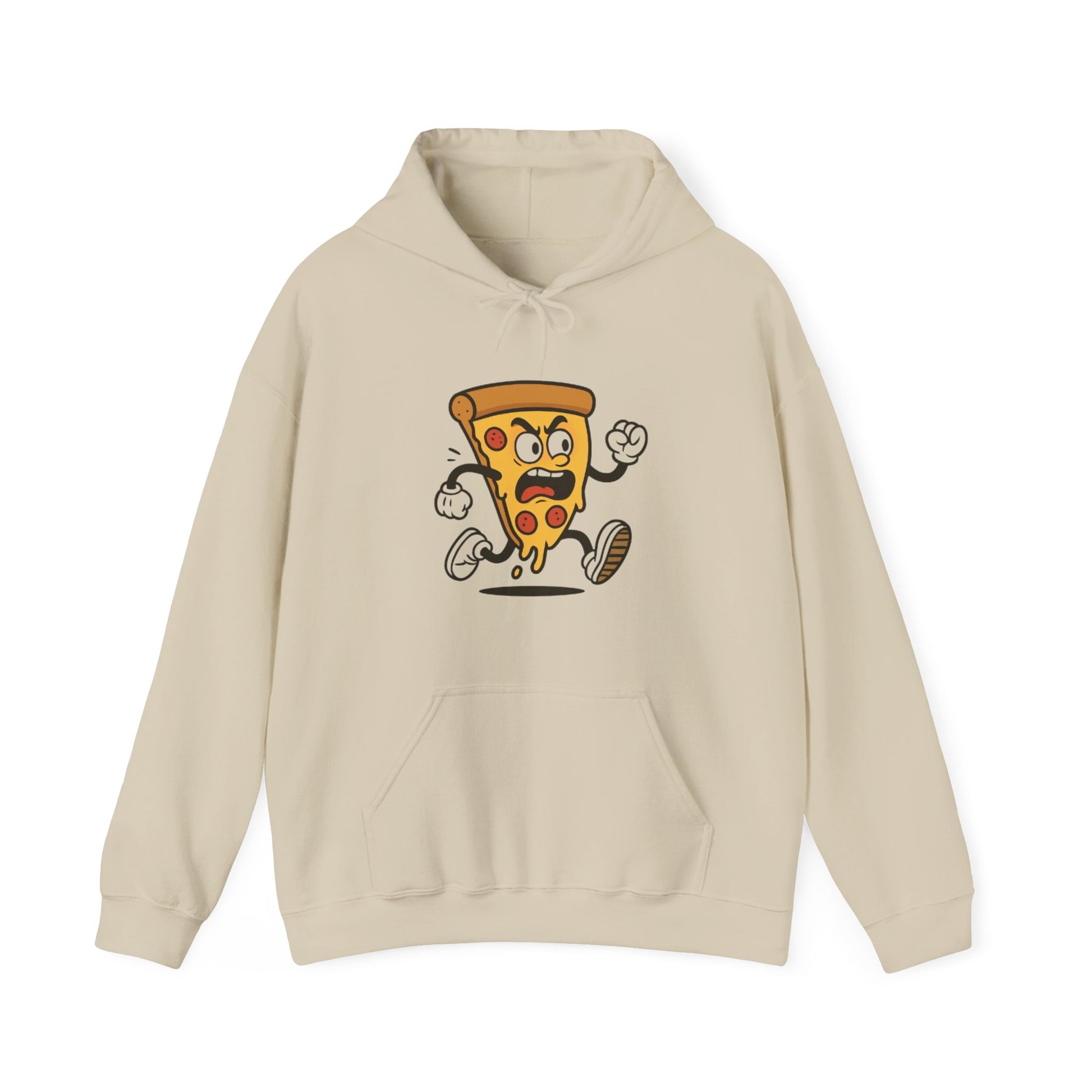 Funny Pizza Cartoon Hoodie for Food Lovers - kesiy