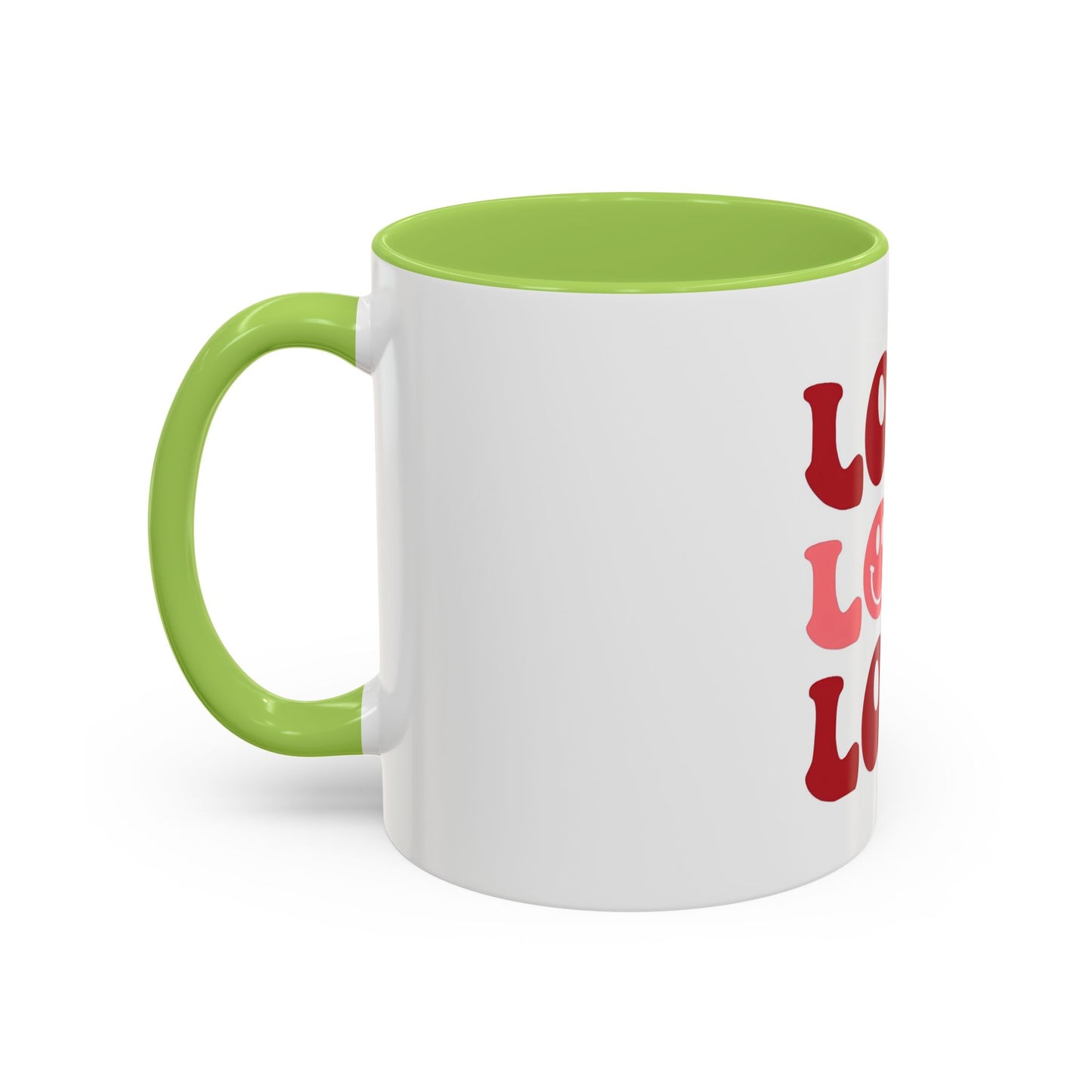 Love Theme Accent Coffee Mug - Perfect for Valentine's Day & Everyday Joy - kesiy
