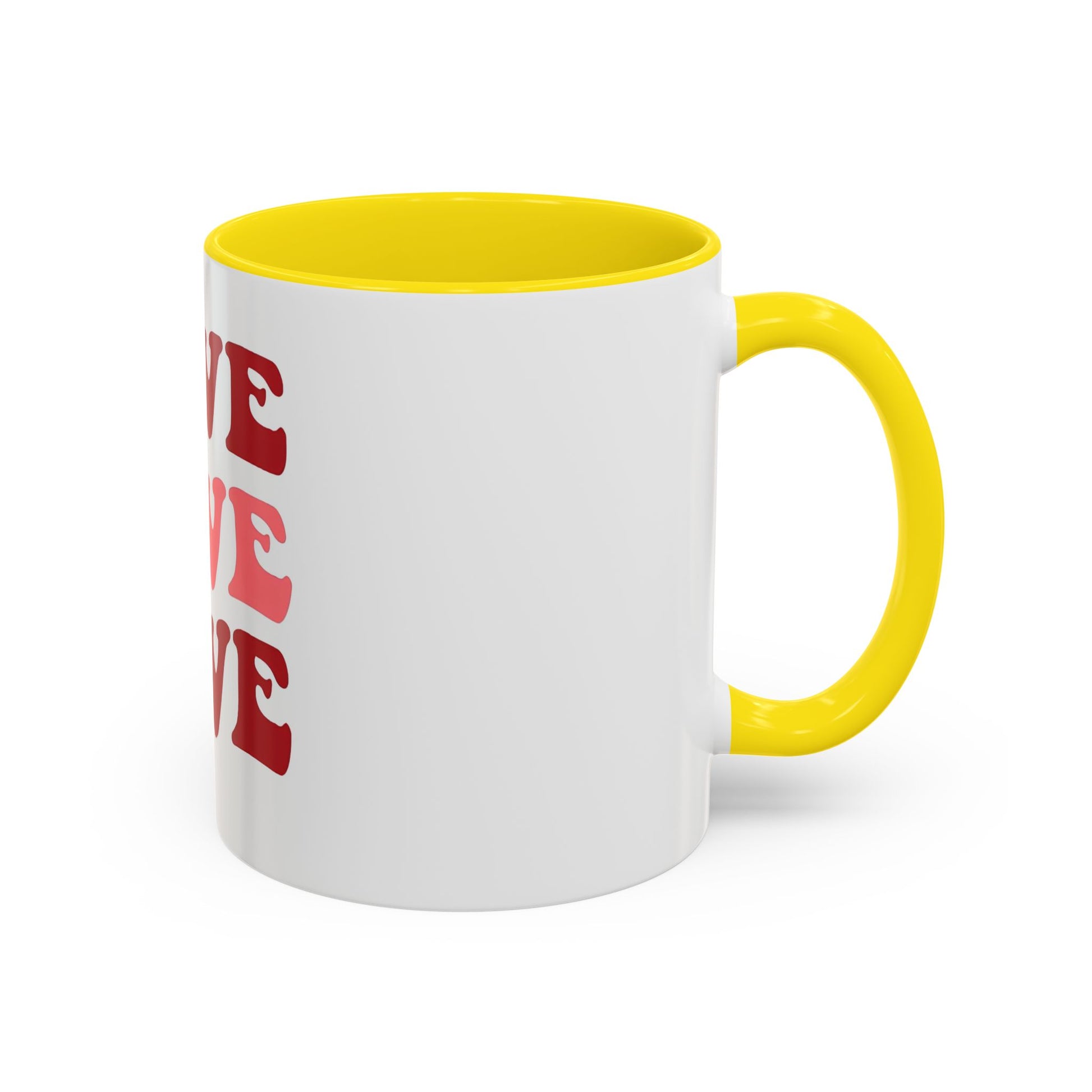 Love Theme Accent Coffee Mug - Perfect for Valentine's Day & Everyday Joy - kesiy
