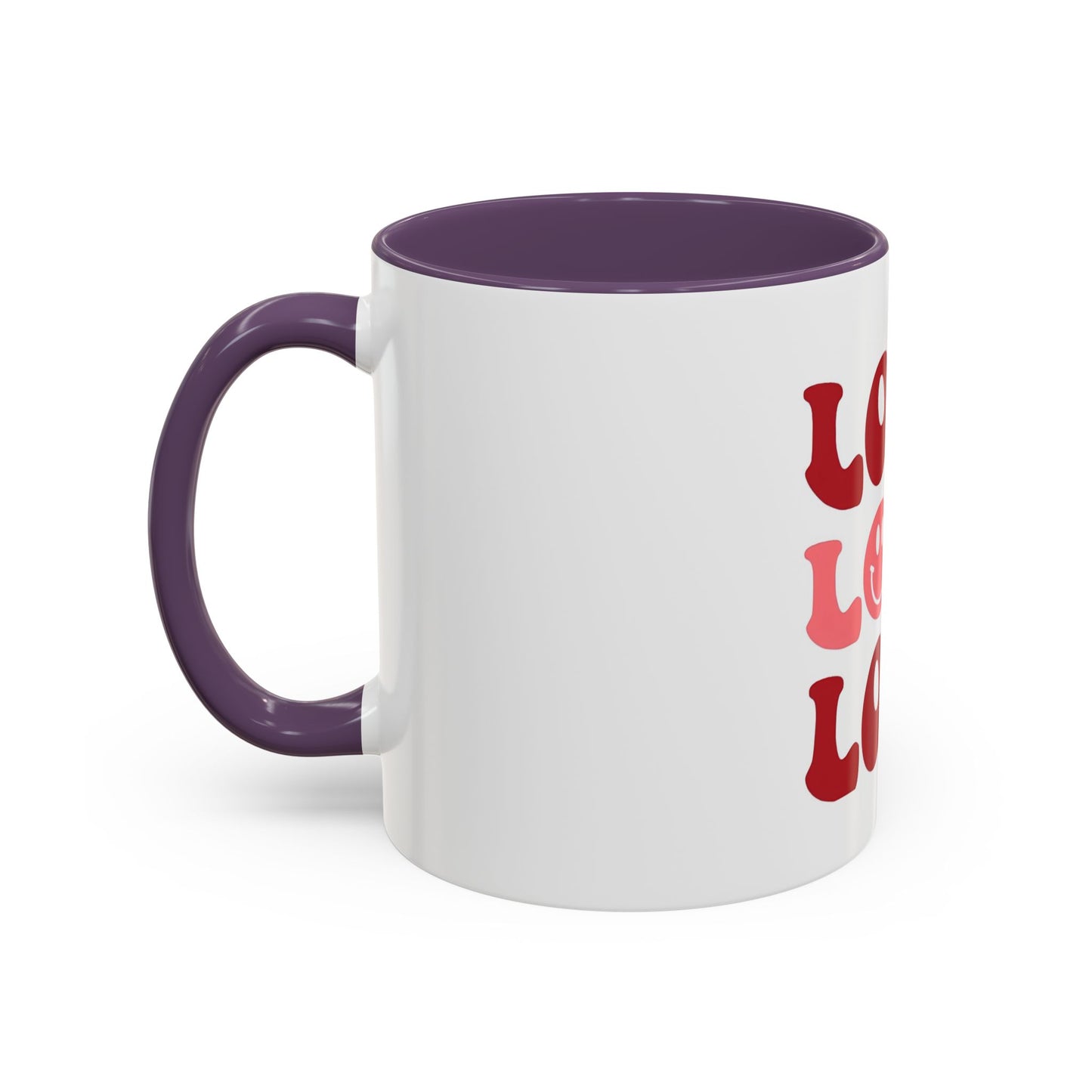 Love Theme Accent Coffee Mug - Perfect for Valentine's Day & Everyday Joy - kesiy