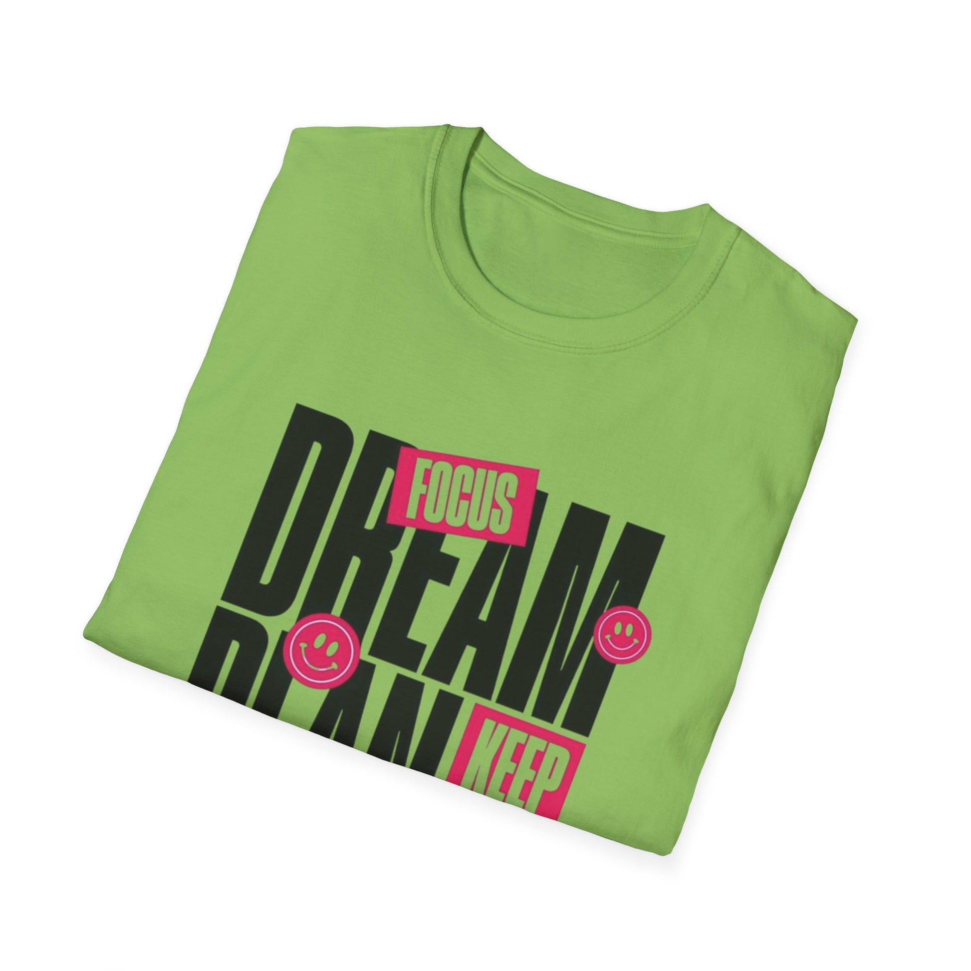 Inspirational Unisex Softstyle T-Shirt - Dream Plan Achieve Design - kesiy
