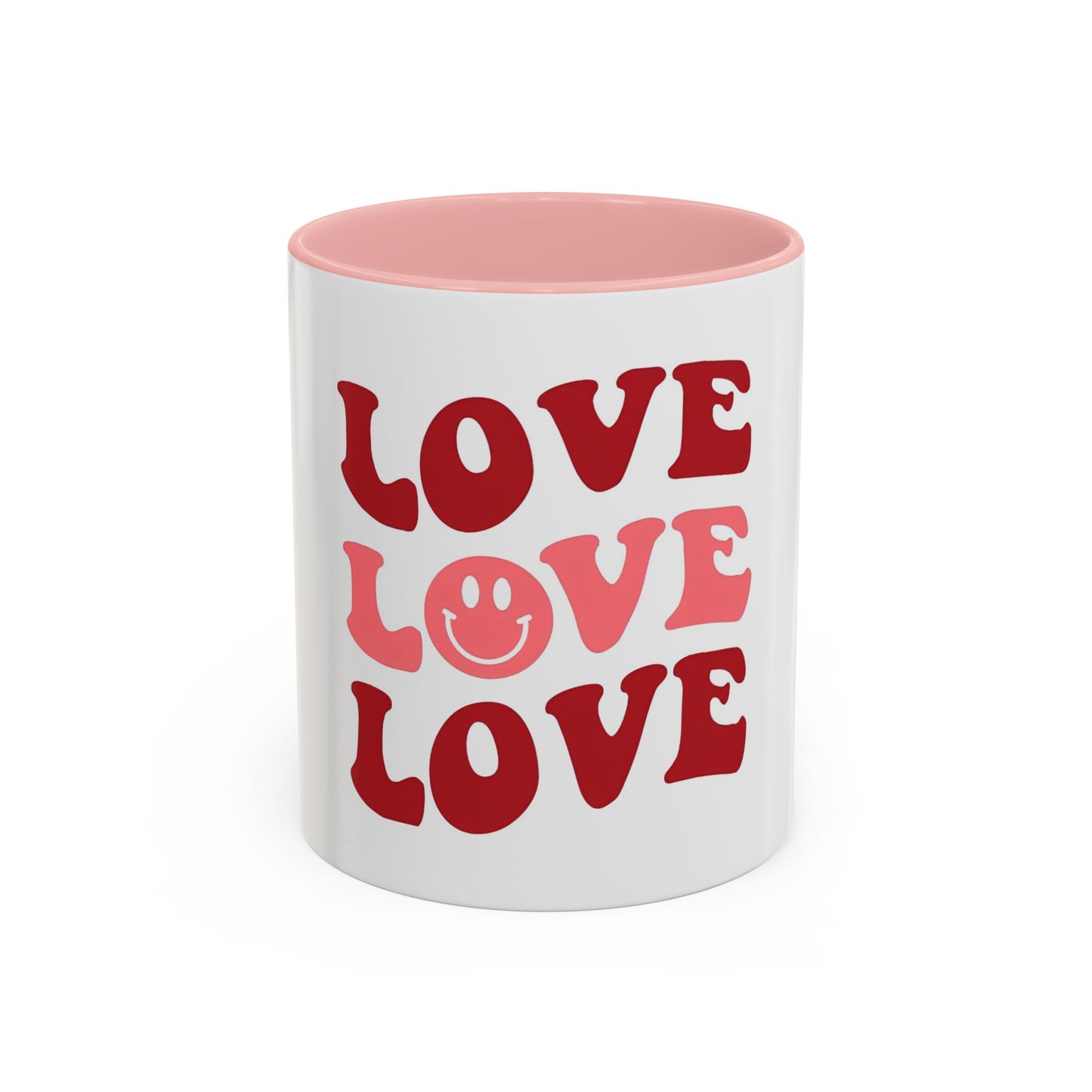 Love Theme Accent Coffee Mug - Perfect for Valentine's Day & Everyday Joy - kesiy