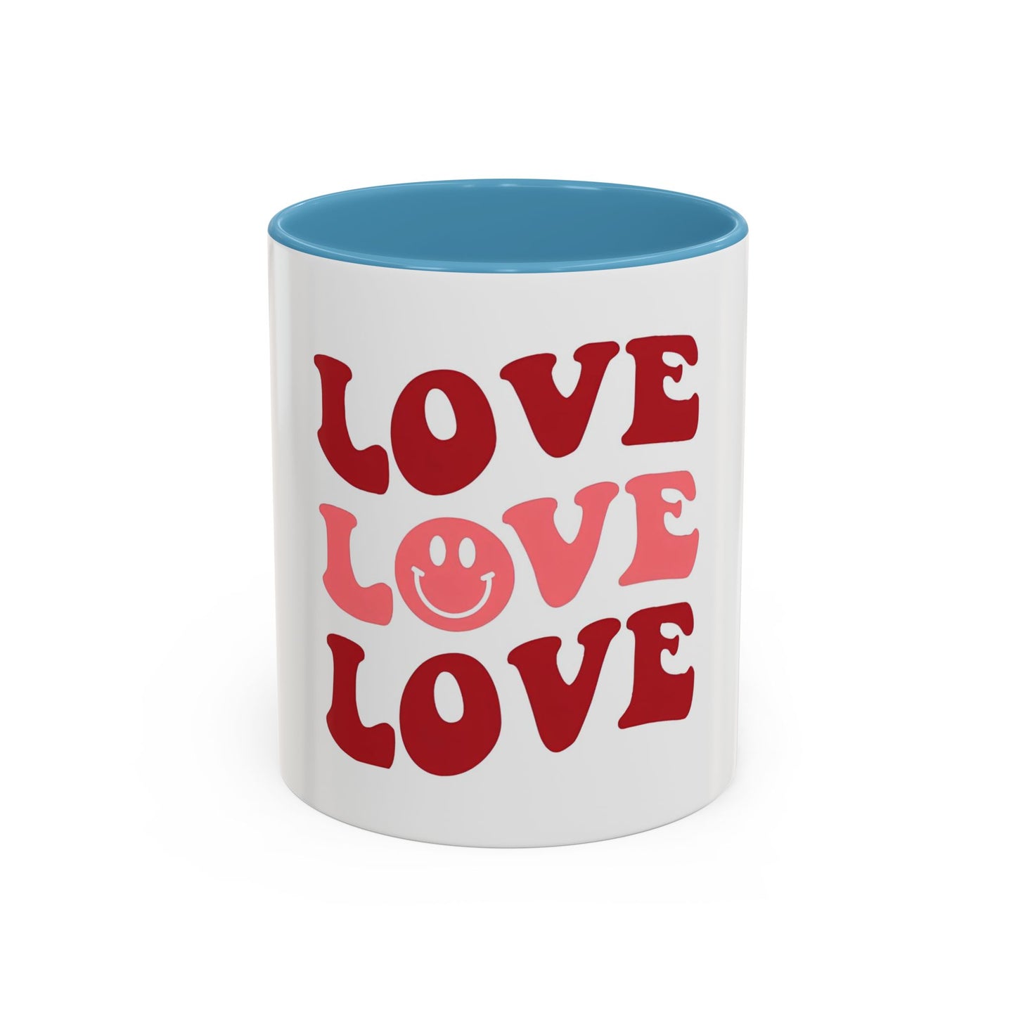 Love Theme Accent Coffee Mug - Perfect for Valentine's Day & Everyday Joy - kesiy