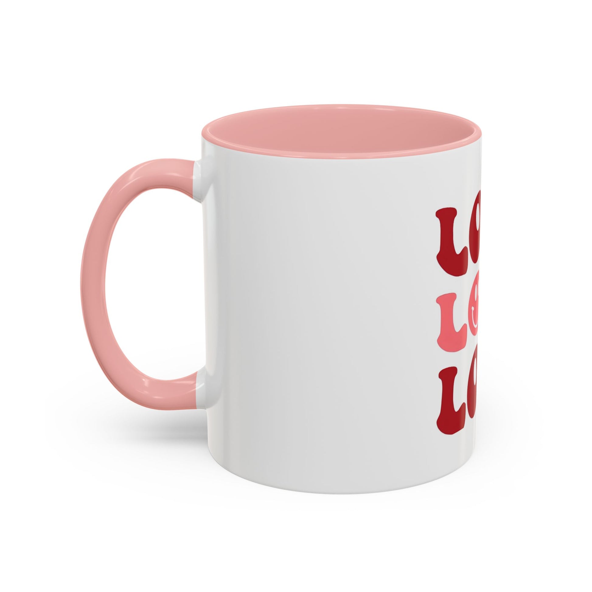 Love Theme Accent Coffee Mug - Perfect for Valentine's Day & Everyday Joy - kesiy