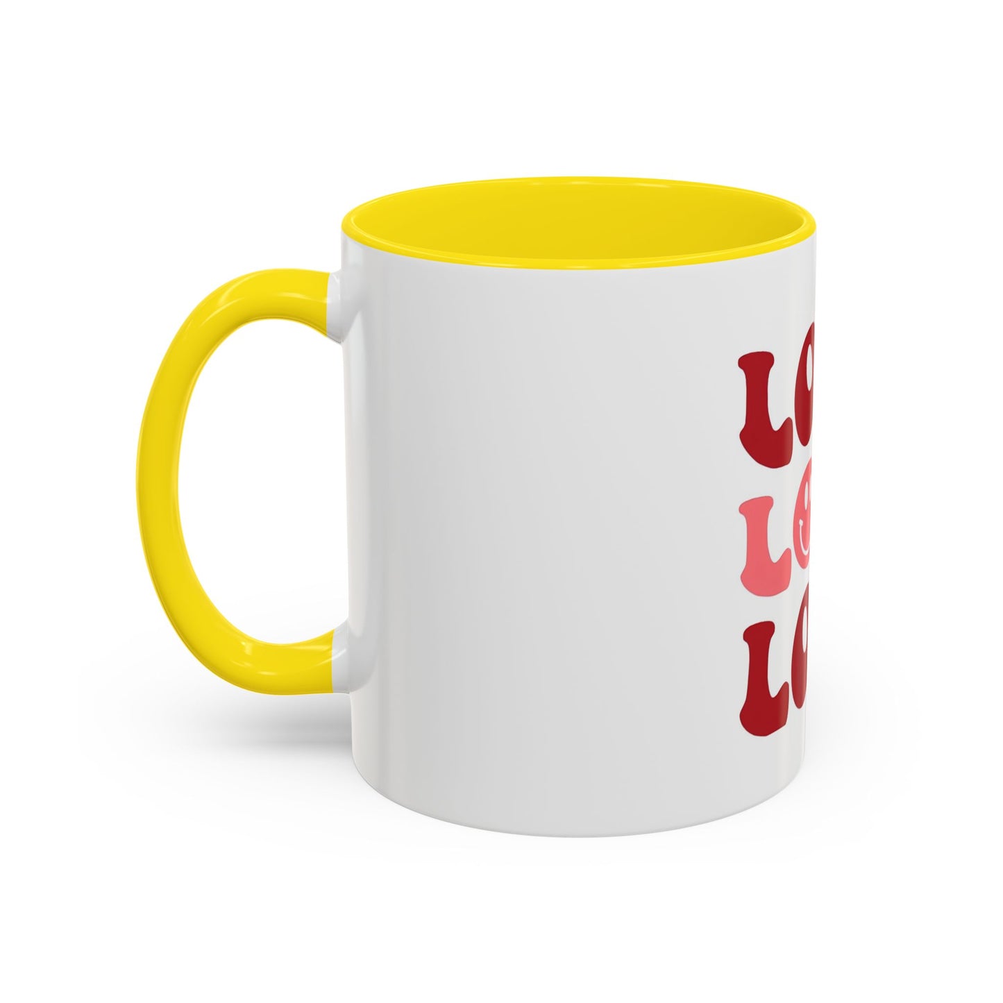 Love Theme Accent Coffee Mug - Perfect for Valentine's Day & Everyday Joy - kesiy