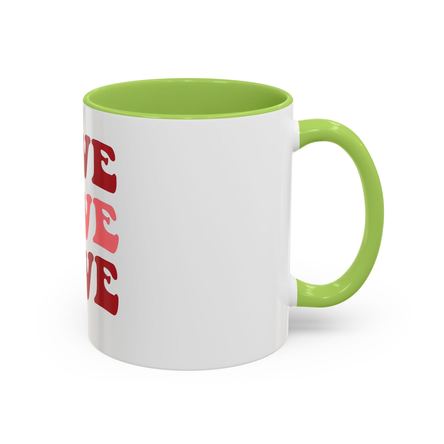 Love Theme Accent Coffee Mug - Perfect for Valentine's Day & Everyday Joy - kesiy