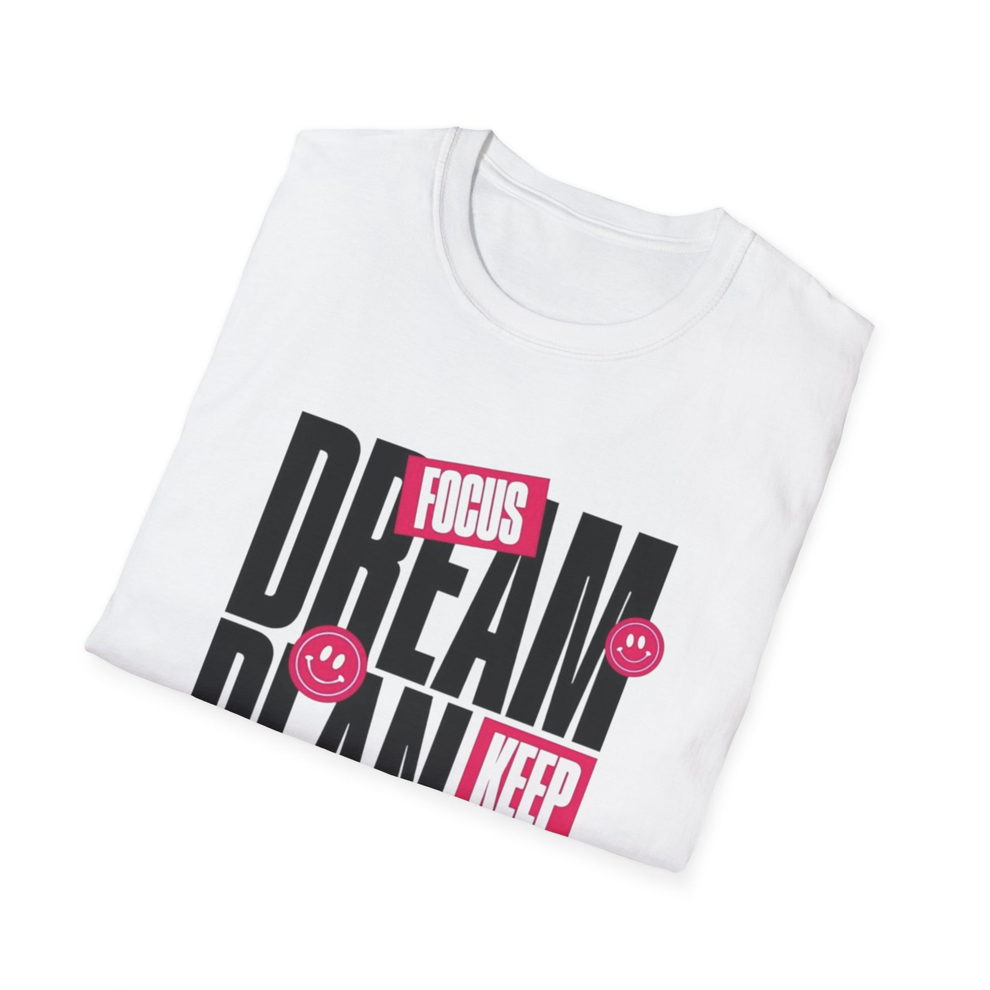 Inspirational Unisex Softstyle T-Shirt - Dream Plan Achieve Design - kesiy