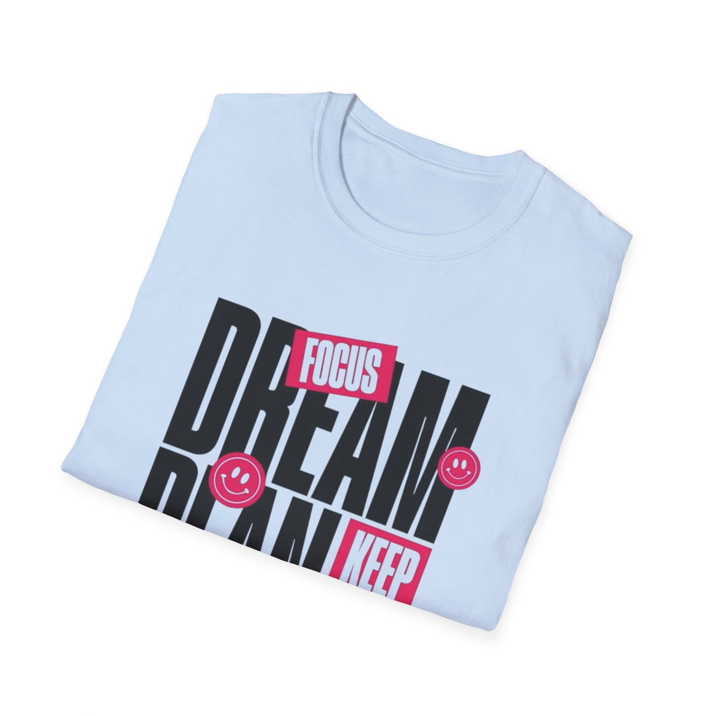 Inspirational Unisex Softstyle T-Shirt - Dream Plan Achieve Design - kesiy