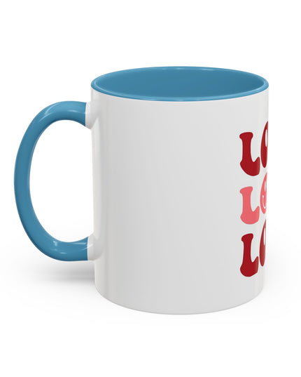 Love Theme Accent Coffee Mug - Perfect for Valentine's Day & Everyday Joy - kesiy