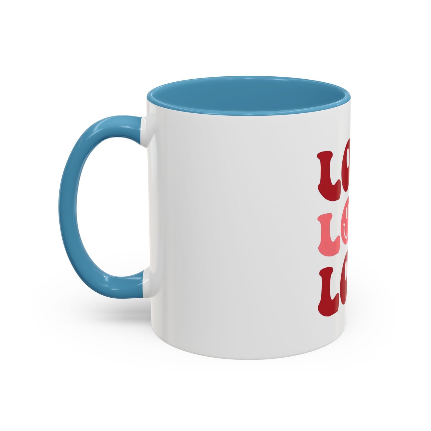 Love Theme Accent Coffee Mug - Perfect for Valentine's Day & Everyday Joy - kesiy