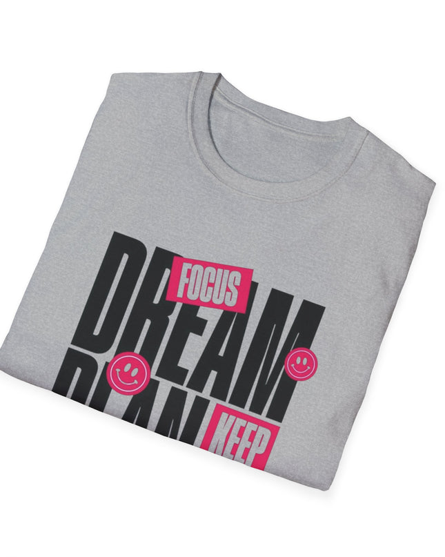 Inspirational Unisex Softstyle T-Shirt - Dream Plan Achieve Design - kesiy