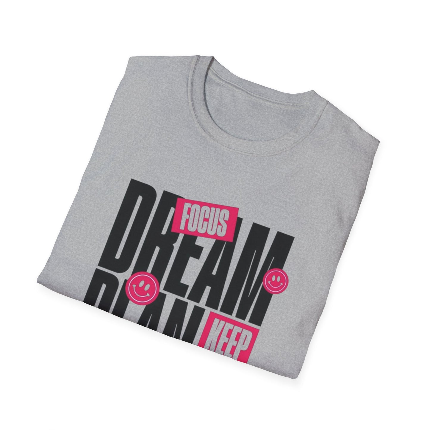Inspirational Unisex Softstyle T-Shirt - Dream Plan Achieve Design - kesiy