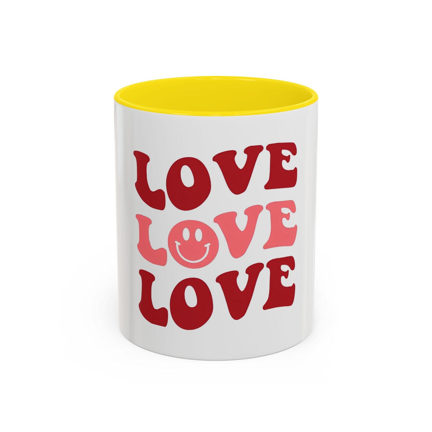 Love Theme Accent Coffee Mug - Perfect for Valentine's Day & Everyday Joy - kesiy