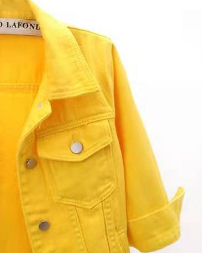 Full Size Cropped Denim Jacket Plus Size - kesiy