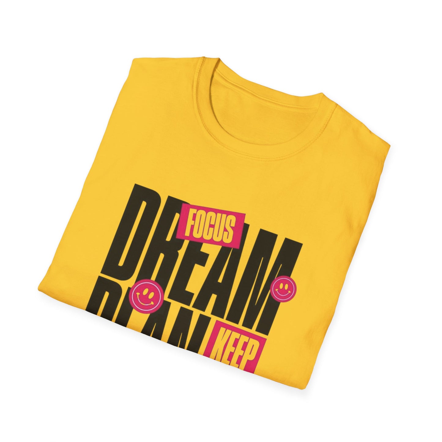 Inspirational Unisex Softstyle T-Shirt - Dream Plan Achieve Design - kesiy