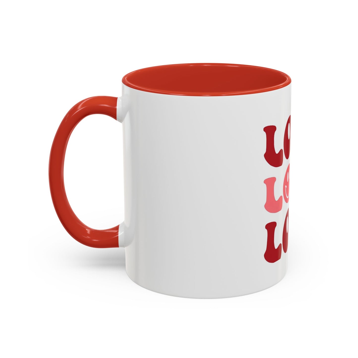 Love Theme Accent Coffee Mug - Perfect for Valentine's Day & Everyday Joy - kesiy