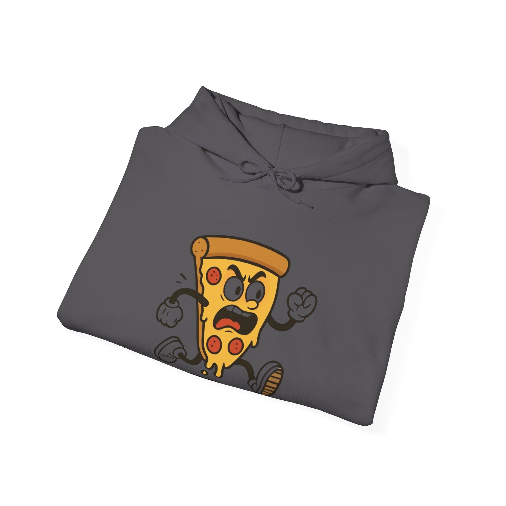 Funny Pizza Cartoon Hoodie for Food Lovers - kesiy