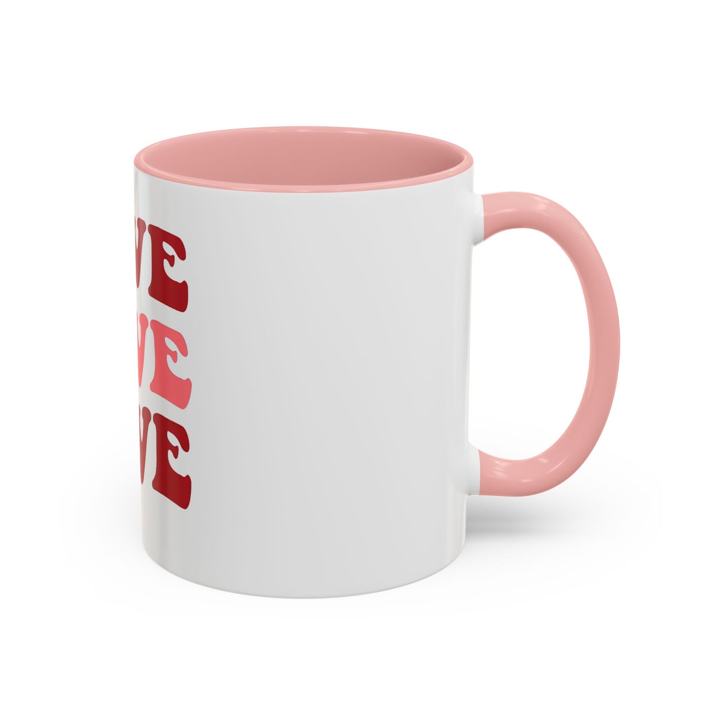 Love Theme Accent Coffee Mug - Perfect for Valentine's Day & Everyday Joy - kesiy