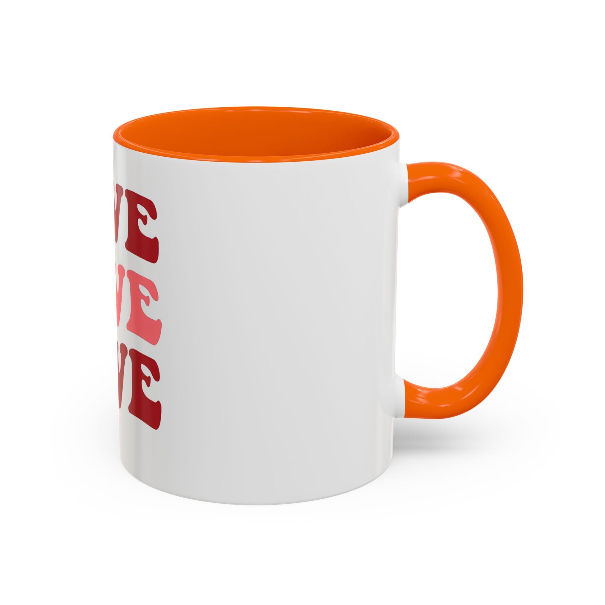 Love Theme Accent Coffee Mug - Perfect for Valentine's Day & Everyday Joy - kesiy