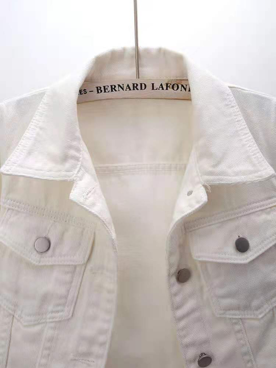 Full Size Cropped Denim Jacket Plus Size - kesiy