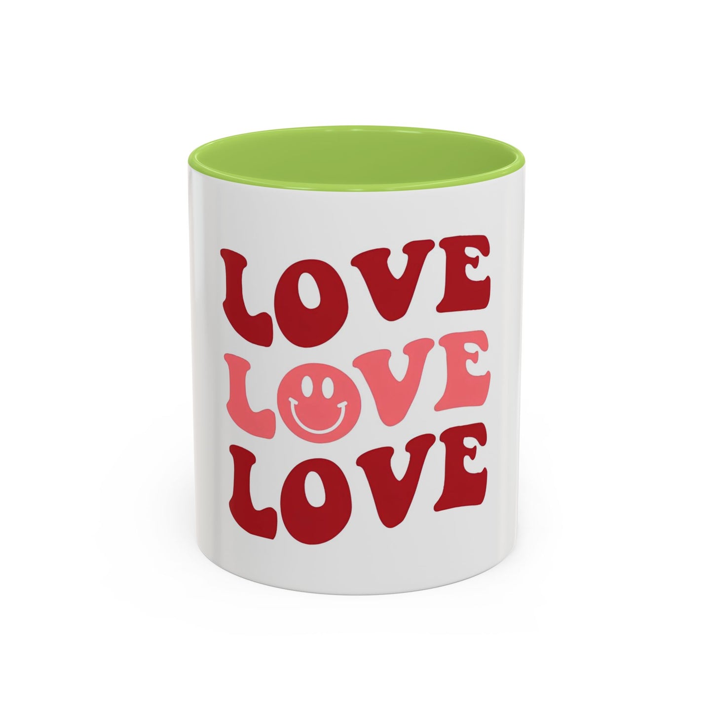 Love Theme Accent Coffee Mug - Perfect for Valentine's Day & Everyday Joy - kesiy
