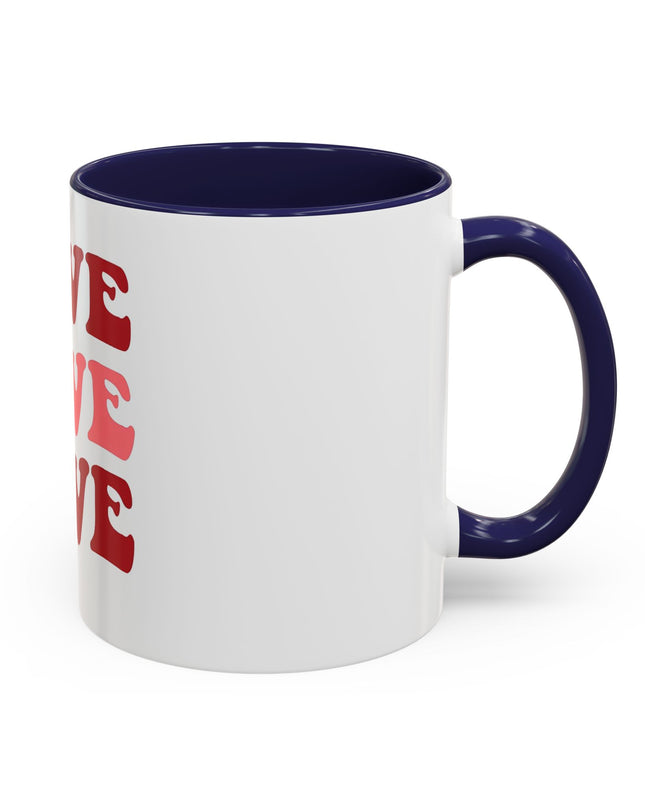 Love Theme Accent Coffee Mug - Perfect for Valentine's Day & Everyday Joy - kesiy