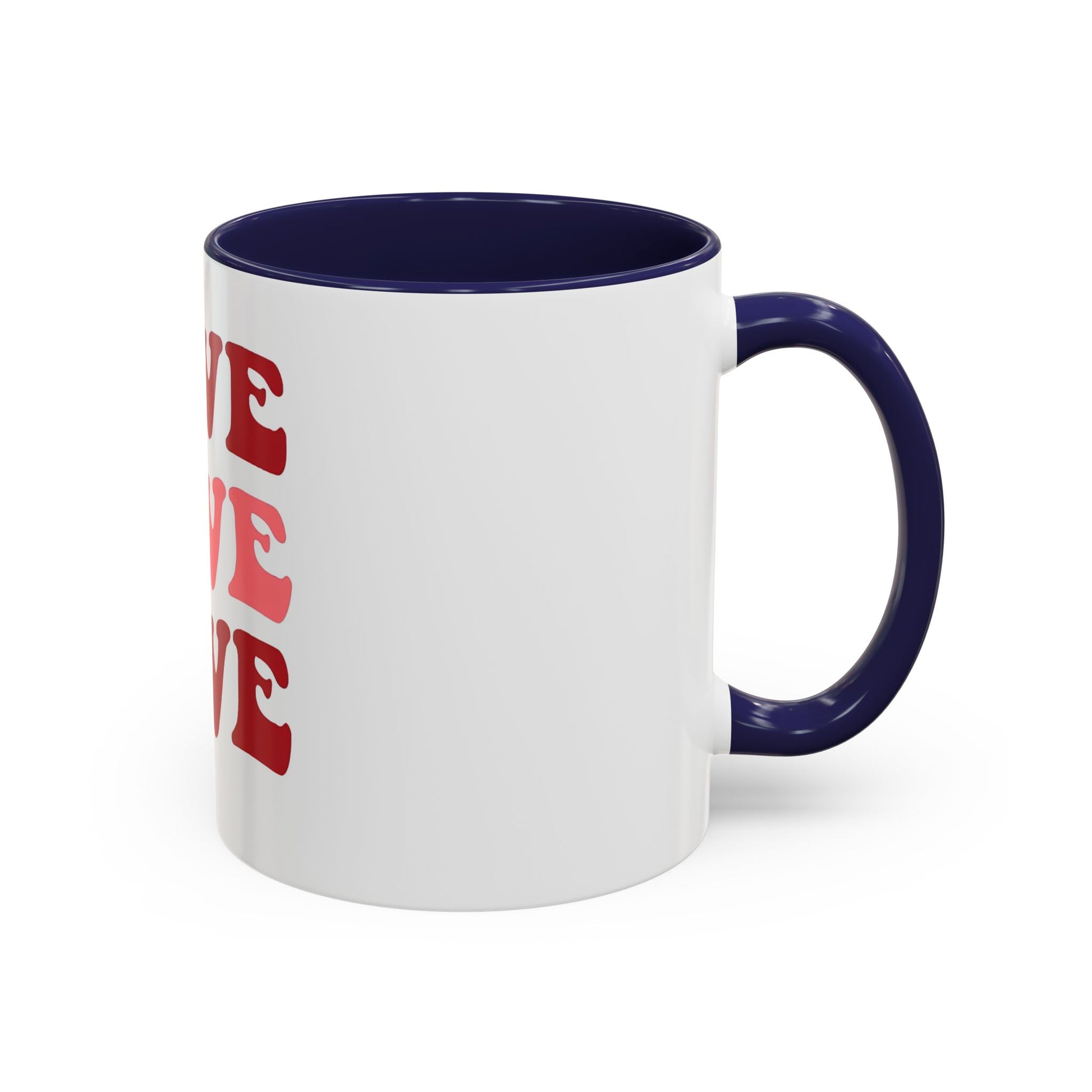 Love Theme Accent Coffee Mug - Perfect for Valentine's Day & Everyday Joy - kesiy