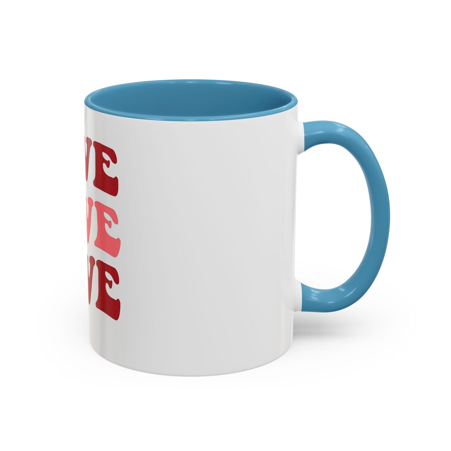Love Theme Accent Coffee Mug - Perfect for Valentine's Day & Everyday Joy - kesiy