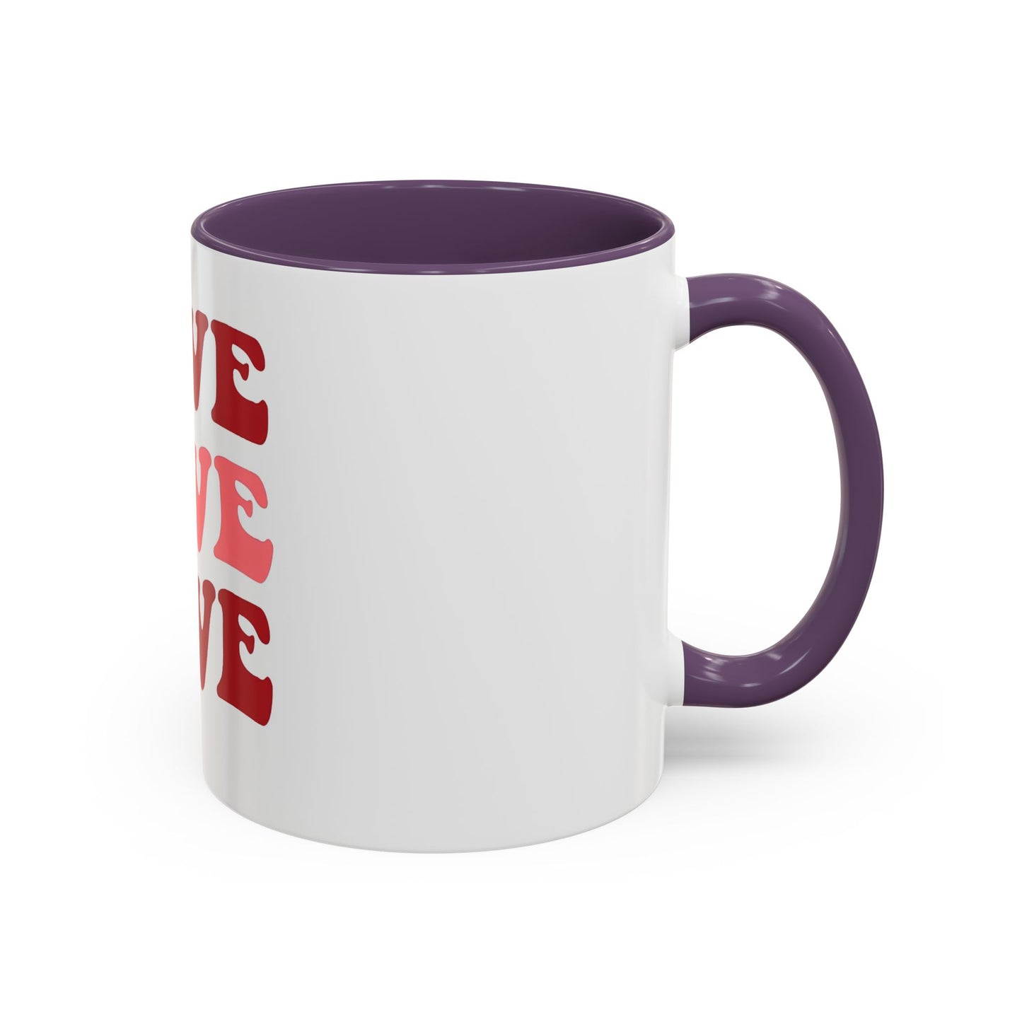 Love Theme Accent Coffee Mug - Perfect for Valentine's Day & Everyday Joy - kesiy