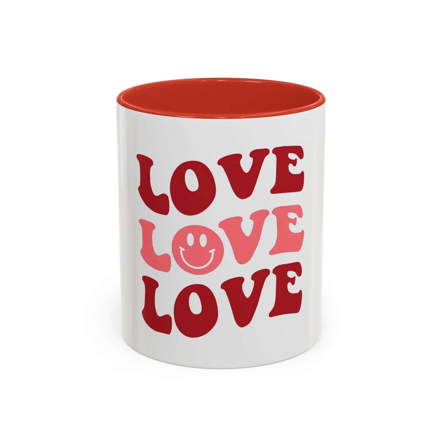 Love Theme Accent Coffee Mug - Perfect for Valentine's Day & Everyday Joy - kesiy
