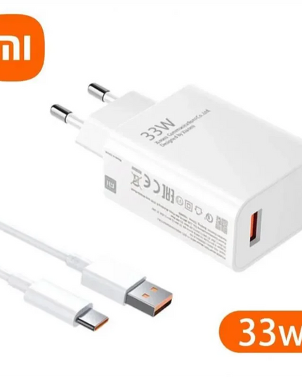 Xiaomi Original Charger 120W 67W 33W Charger Fast Charge EU Wall Gan Charge Adapter USB Type C Cable For Xiaomi Redmi model - kesiy