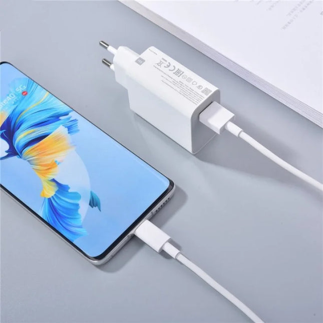 Xiaomi Original Charger 120W 67W 33W Charger Fast Charge EU Wall Gan Charge Adapter USB Type C Cable For Xiaomi Redmi model - kesiy