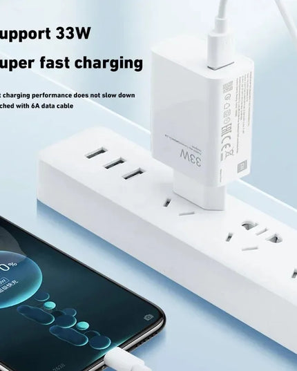 Xiaomi Original Charger 120W 67W 33W Charger Fast Charge EU Wall Gan Charge Adapter USB Type C Cable For Xiaomi Redmi model - kesiy