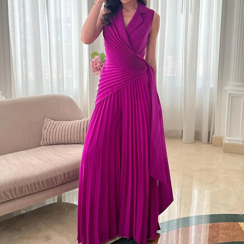 Office Ladies Lapel High Waist Romper Sexy kesiy