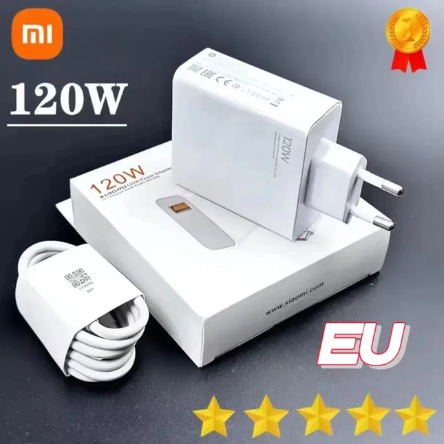 Xiaomi Original Charger 120W 67W 33W Charger Fast Charge EU Wall Gan Charge Adapter USB Type C Cable For Xiaomi Redmi model - kesiy