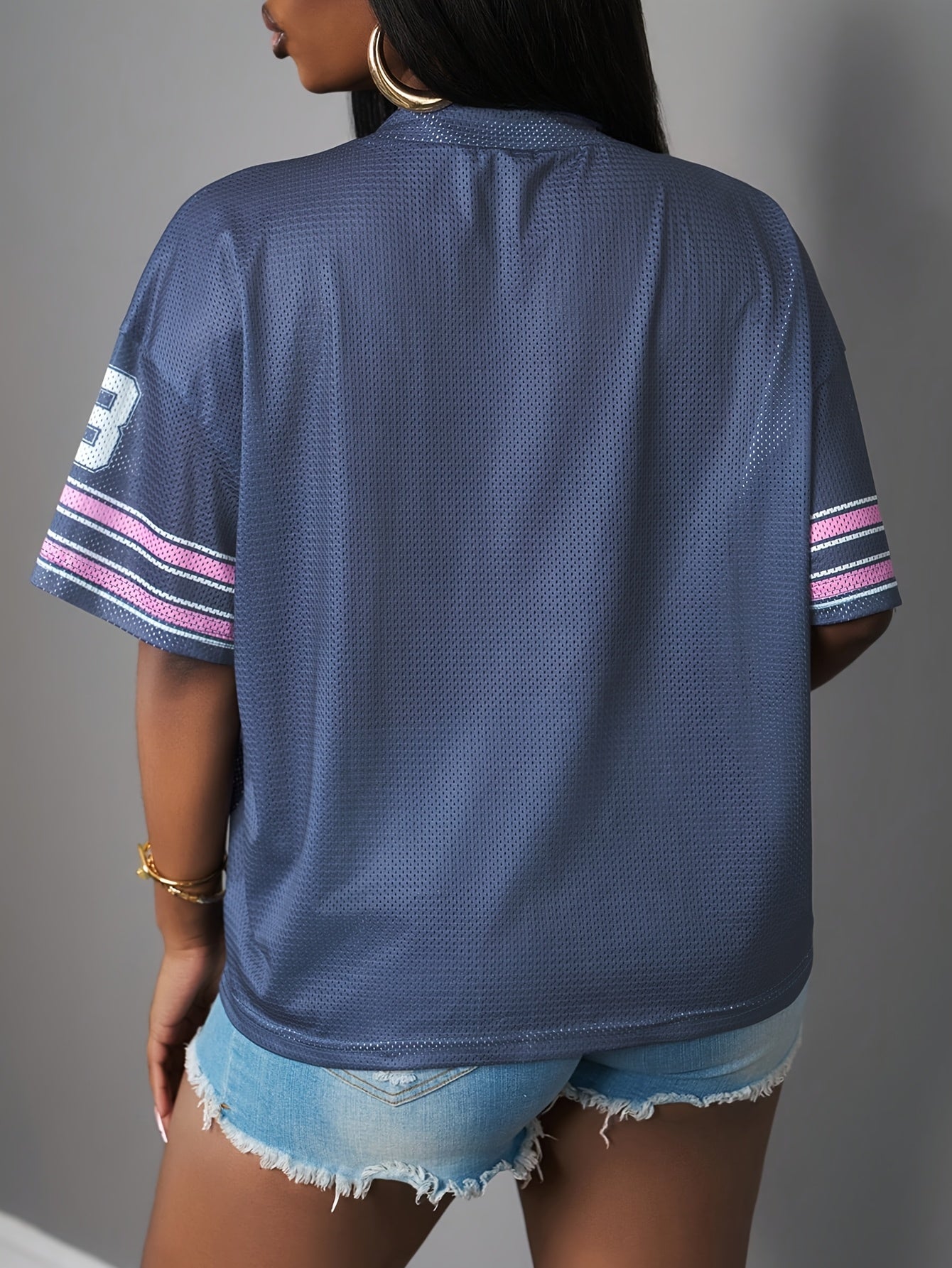 Women's V-Neck Drop Shoulder - kesiy