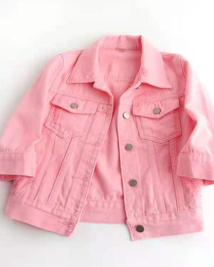 Full Size Cropped Denim Jacket Plus Size - kesiy