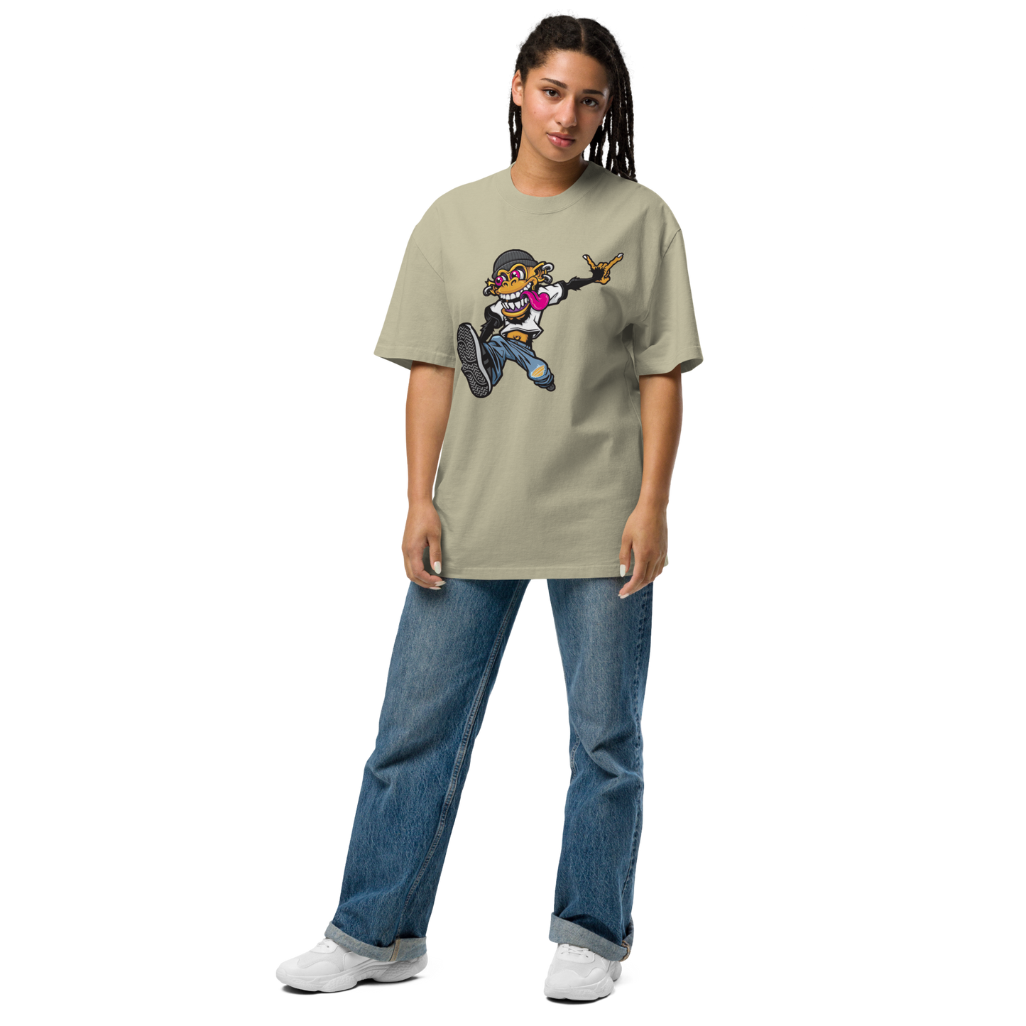 Oversized faded t-shirt - kesiy