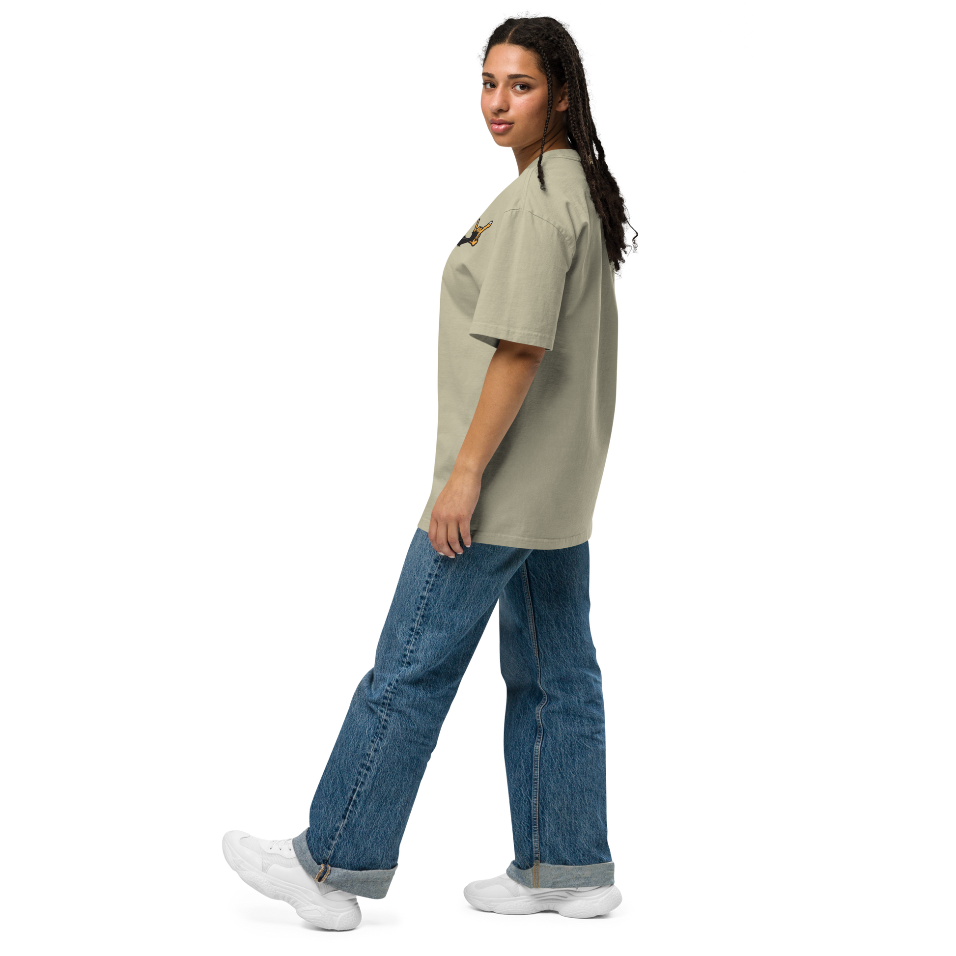 Oversized faded t-shirt - kesiy